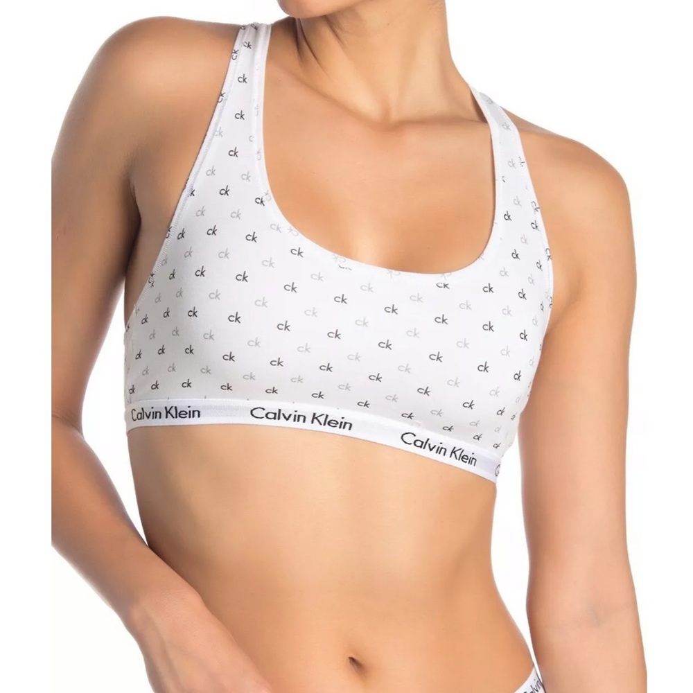 Calvin Klein Carousel Racerback Bralette - Picture 1 of 7